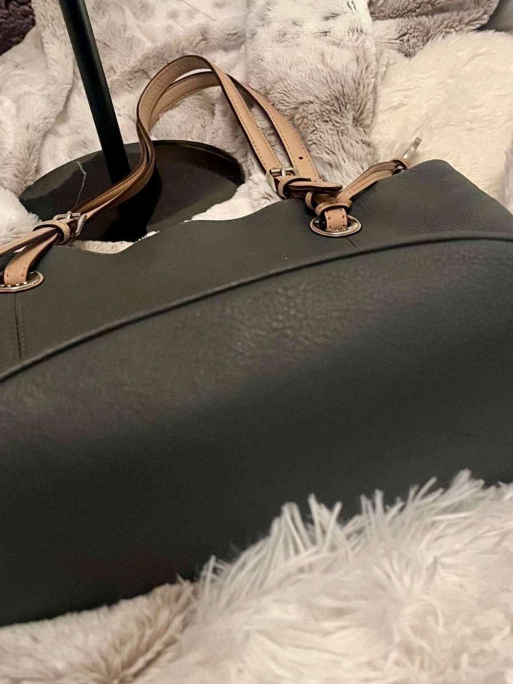 Michael Kors Jet Set bah Dark Gray/Green - Picture 7 of 13